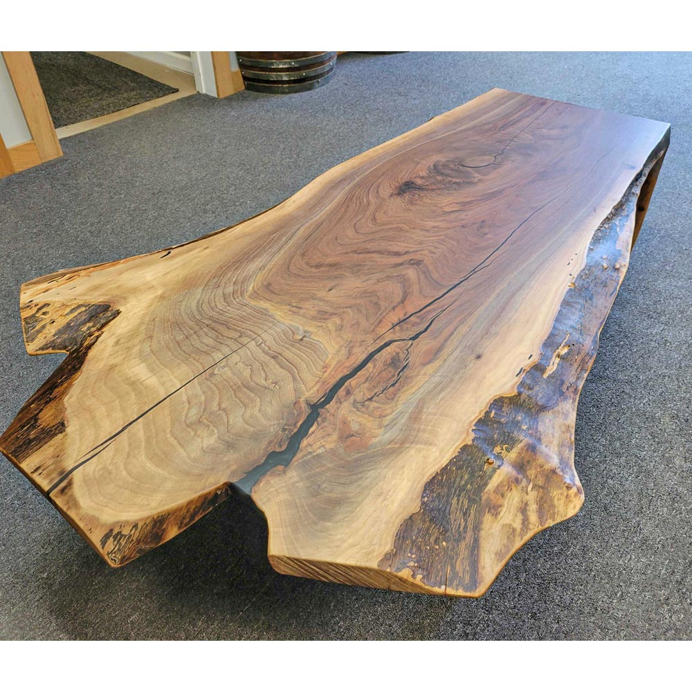 Custom Live Edge Waterfall Coffee Table