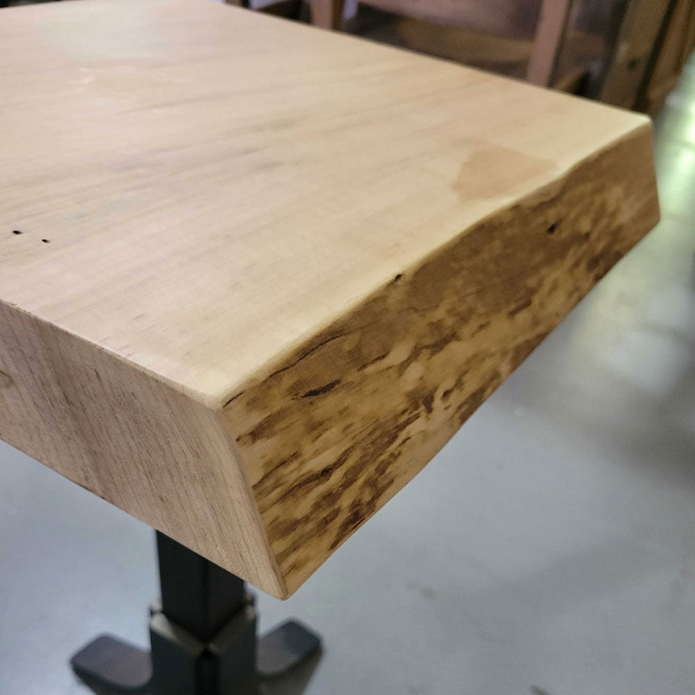 15" Live Edge Maple Side Table