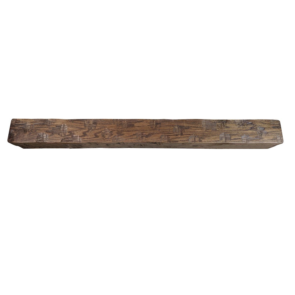 Oak Distressed Box Beam Mantel Rustic Red Door