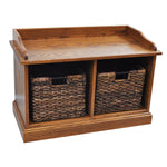 Mission Cubby Storage Bench - Rustic Red Door Co.