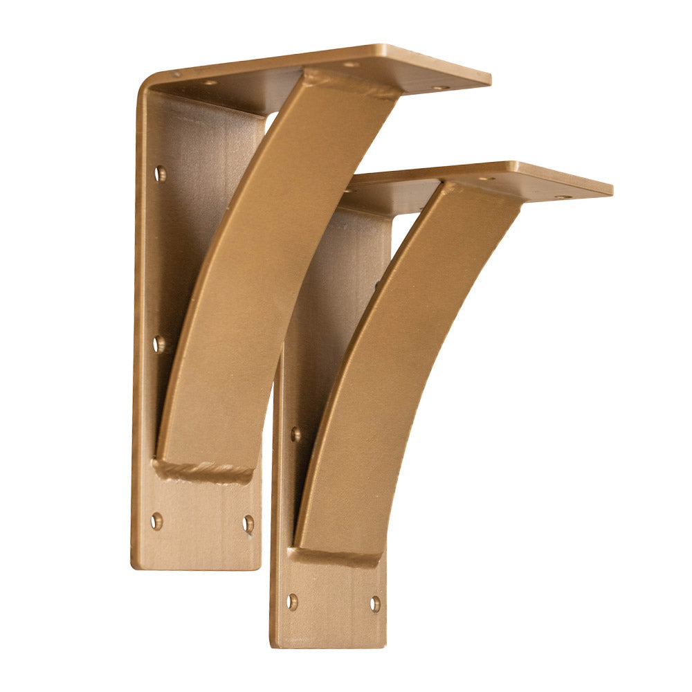 Heavy Duty Steel Bracket for Mantels in Mist Bronze