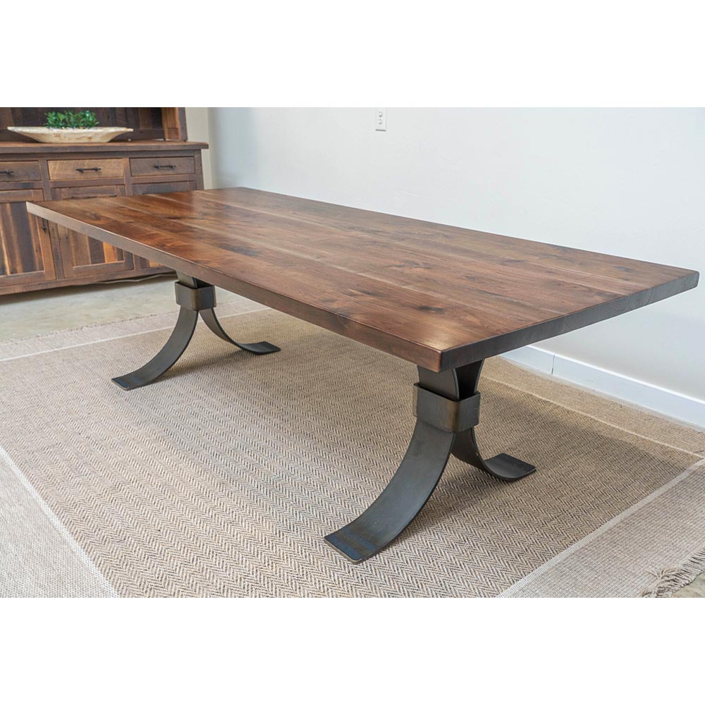 Beckett Walnut Dining Table 42x96 Rustic Red Door