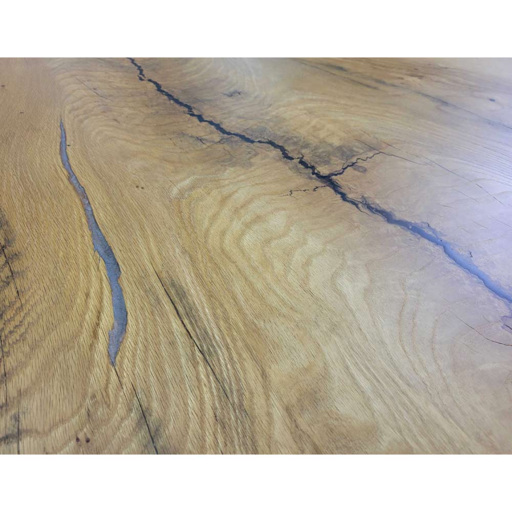 Oak Wood Table with Epoxy