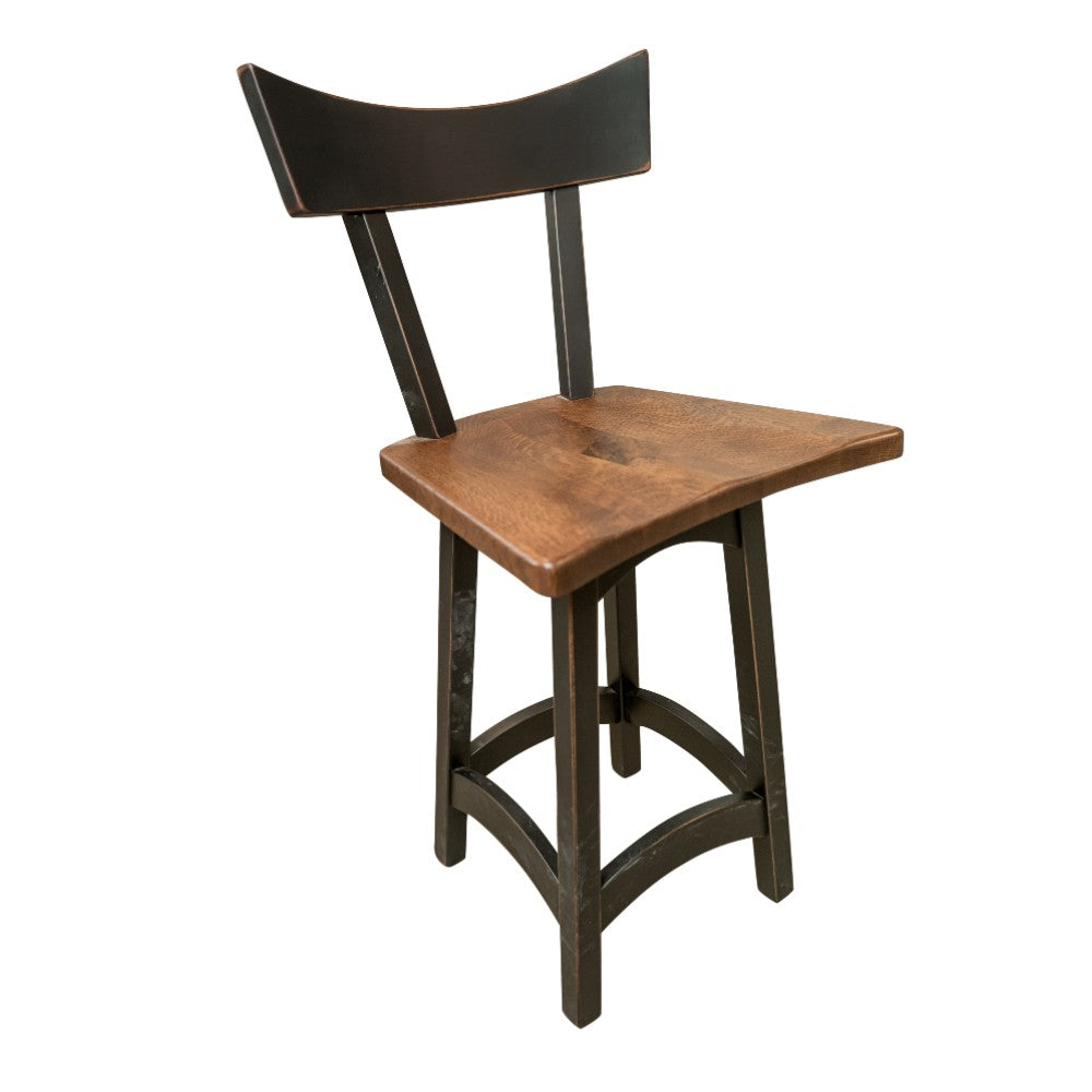 oak swivel bar stool