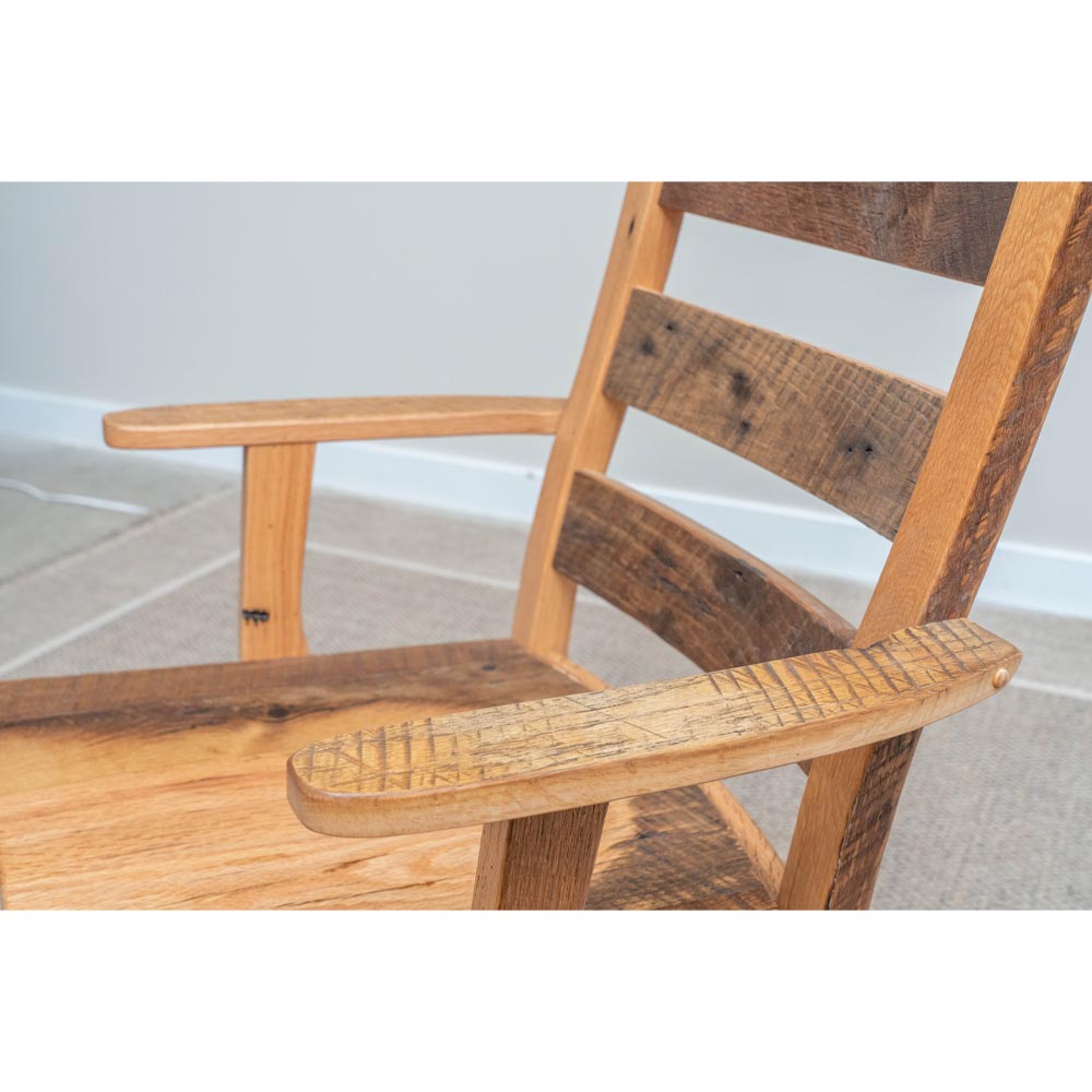 Arm of Barnwood Dining Chair