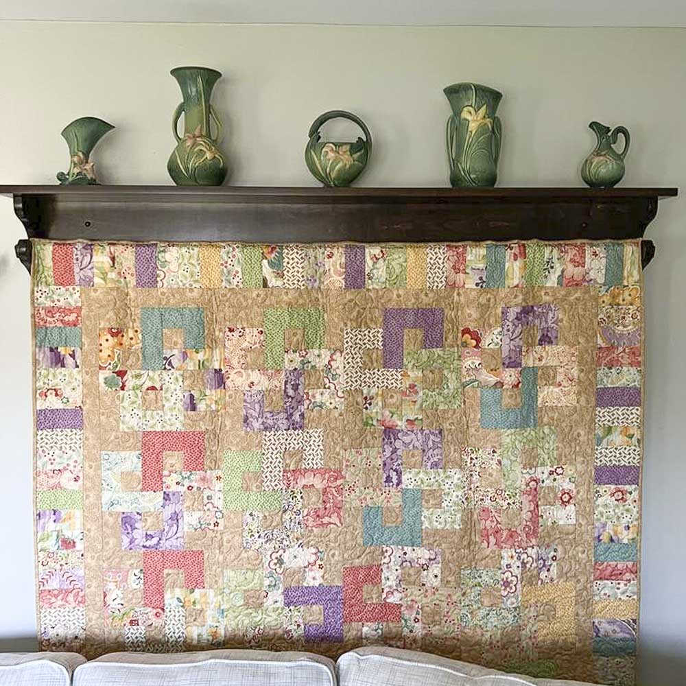 Coffee Stained, Amish Quilt Shelf