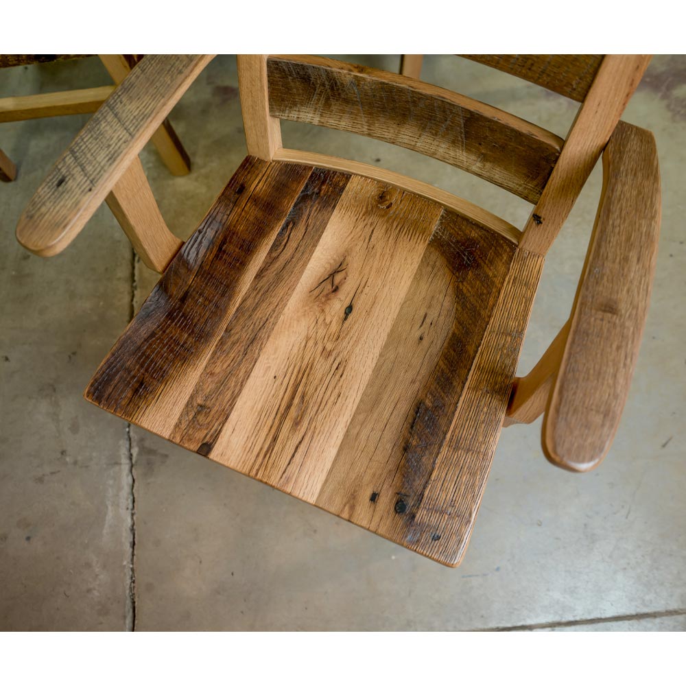 Reclaimed Wood Dining Chair, Top