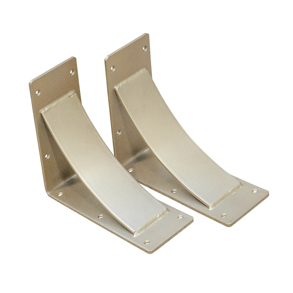 Steel Mantel Brackets with Roman Gold Finish