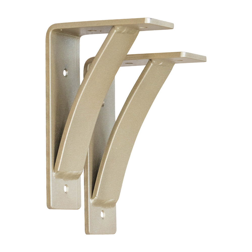 Heavy Duty Steel Shelf Brackets in Roman Gold