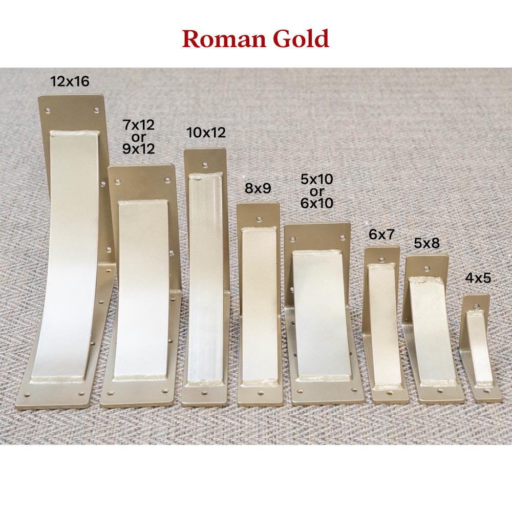 Roman Gold Steel Shelf Brackets