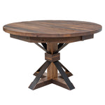 Round Reclaimed Wood Dining Table
