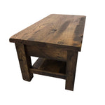 rustic barnwood coffee table