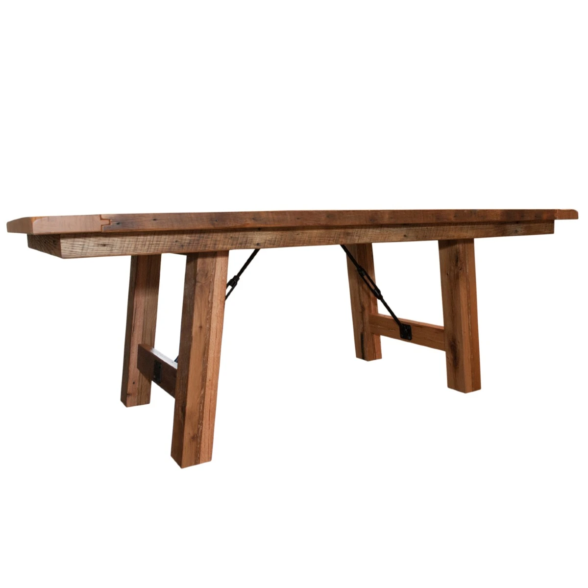 Barnwood Dining Table Solid Wood BAse