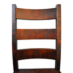 Rustic Cherry Ladder Back Dining Chair