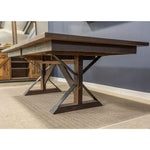 Rustic Modern Dining Table. Reclaimed Wood, Steel Base
