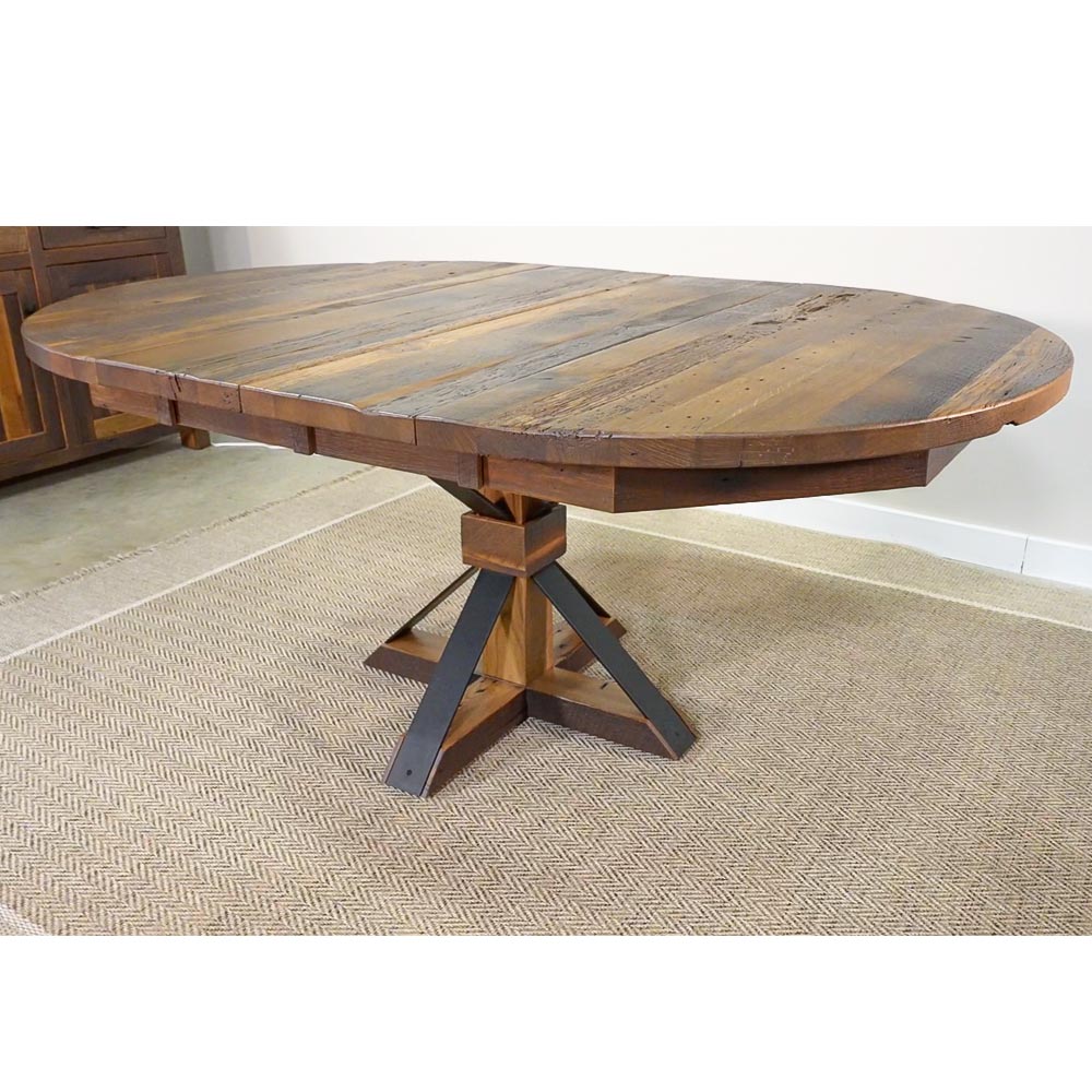 Rustic Oval Dining Table