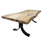 Hickory Live Edge Dining Table