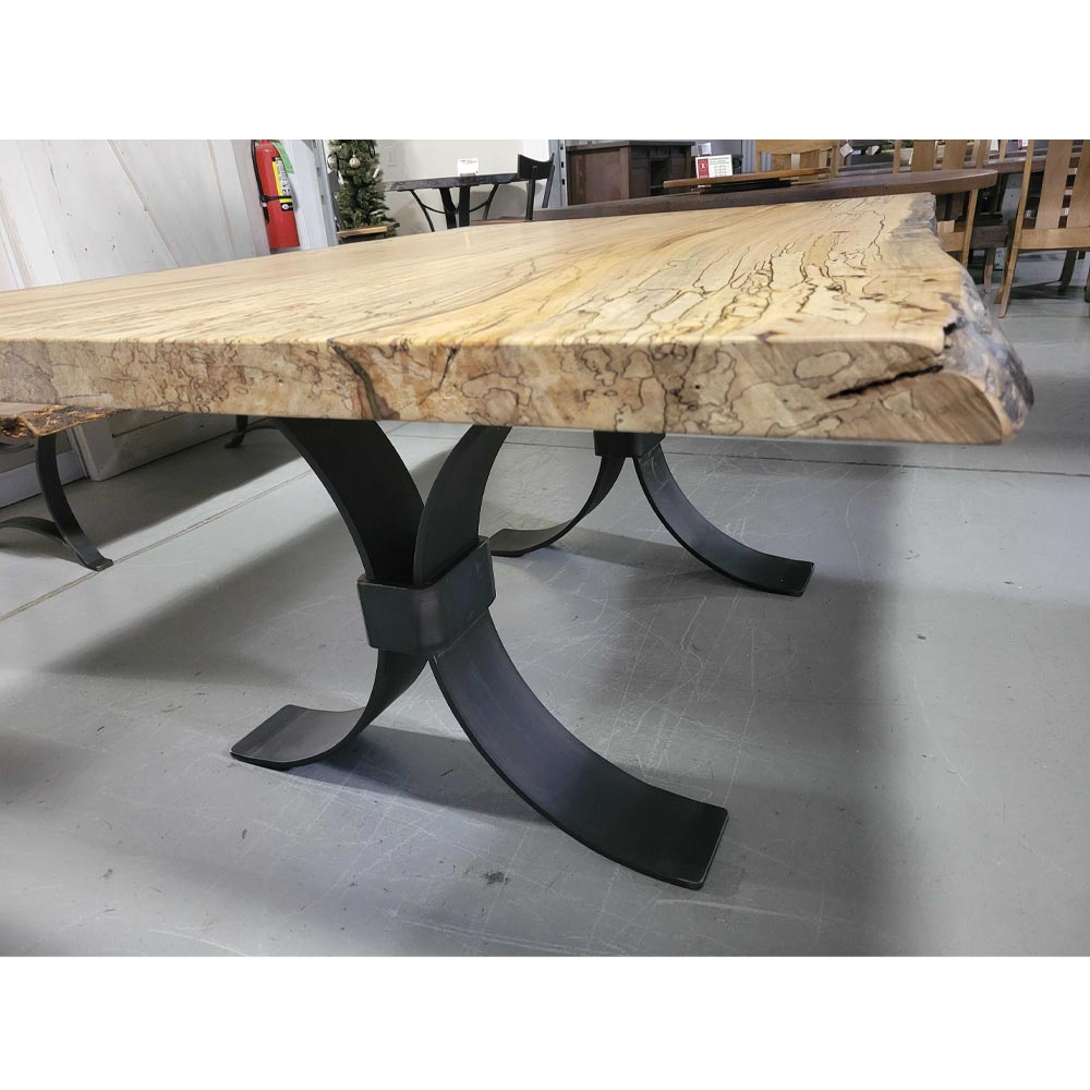 68" Live Edge Spalted Maple Dining Table