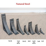 steel shelf bracket sizes