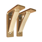 Arched Sun Gold Steel Brackets 4x5