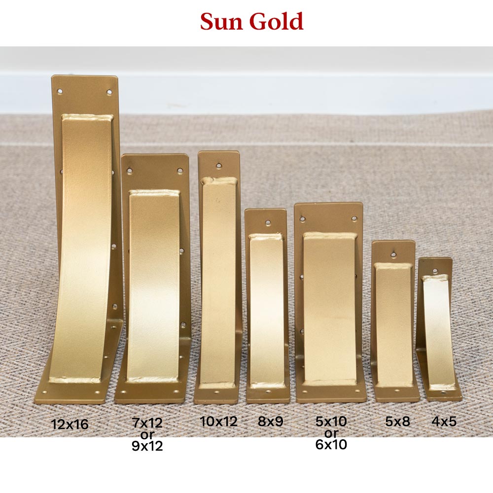 Sun Gold Steel Bracket Sizes