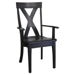 Trent X Back Dining Chair, Solid Wood
