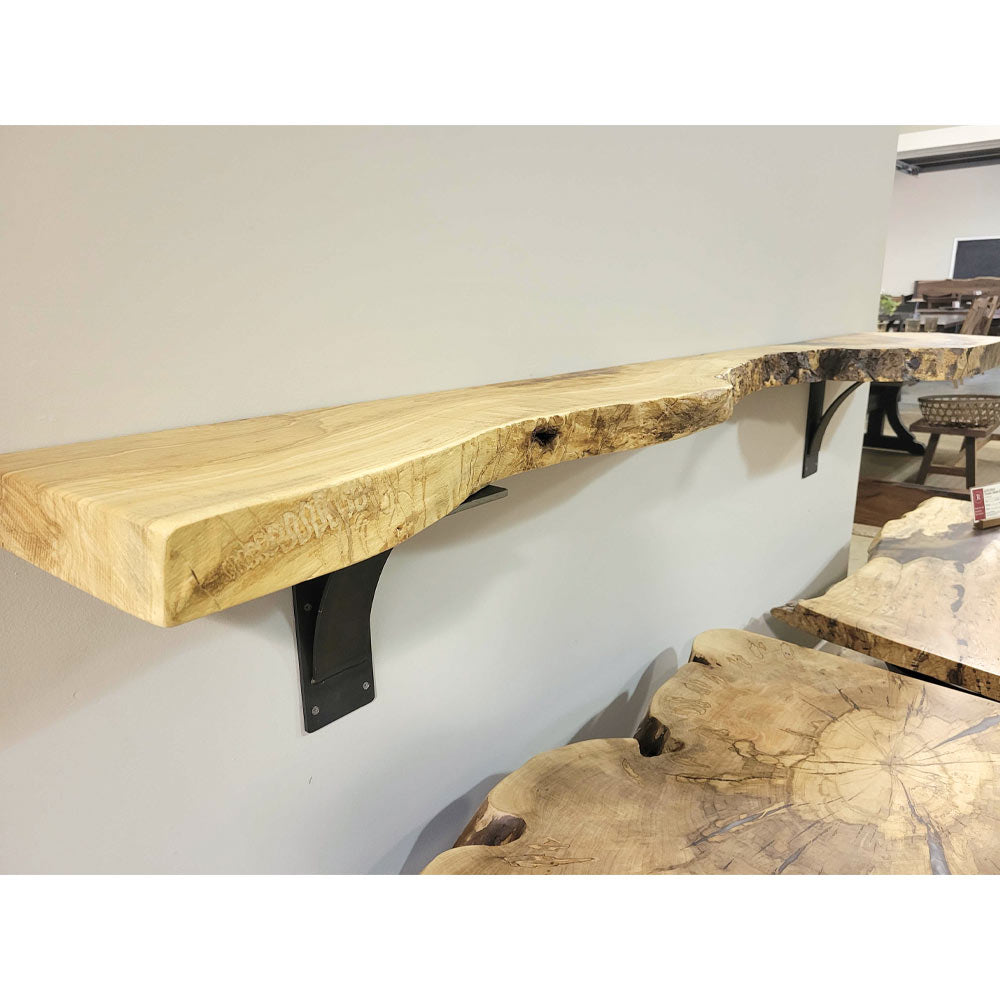 89" Live Edge Ash Mantel