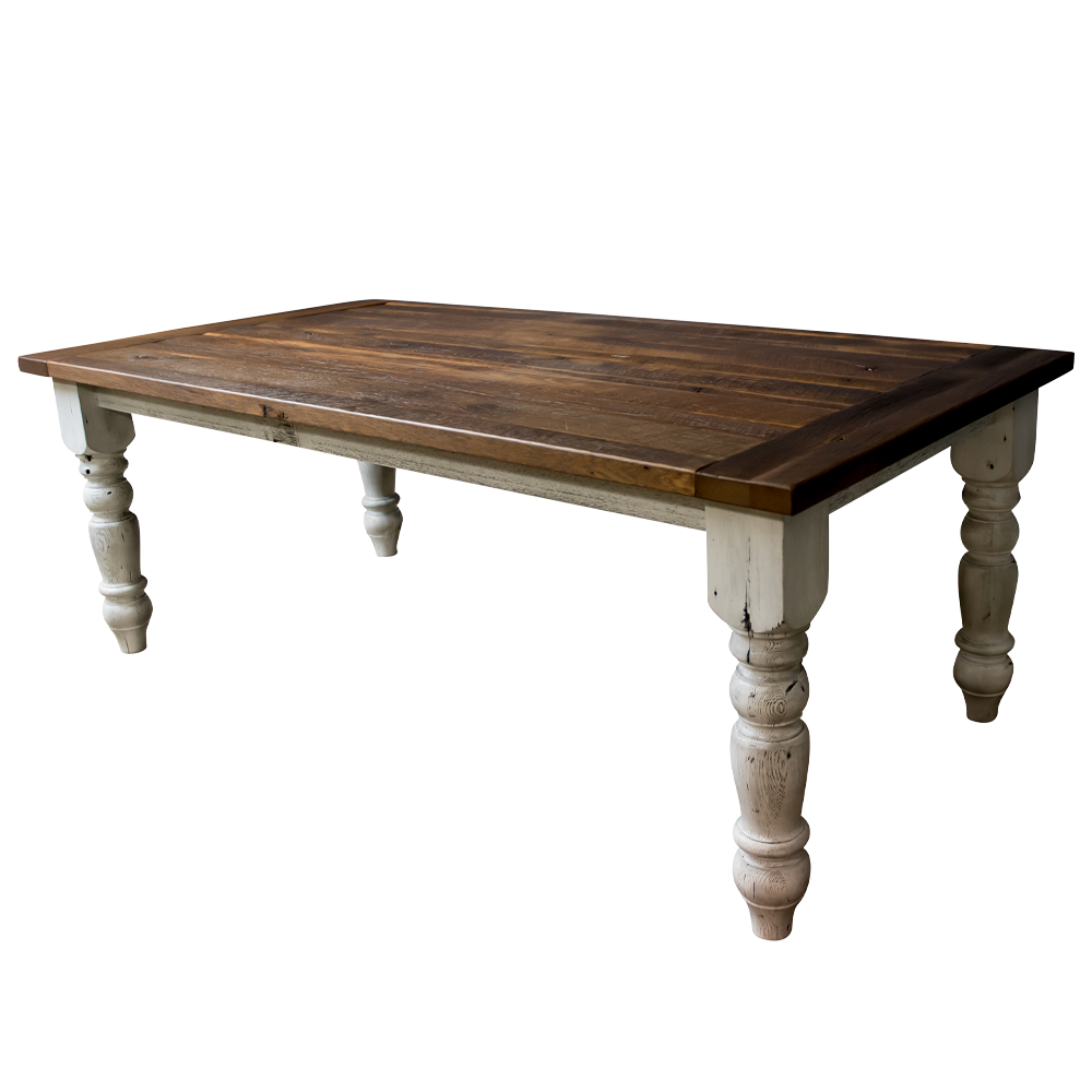 Walden Farmhouse Table White Legs