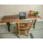 Walnut Wood Desk, Live Edge