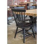 black windsor dining chair