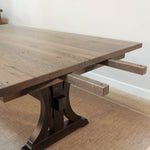 wood expandable dining table