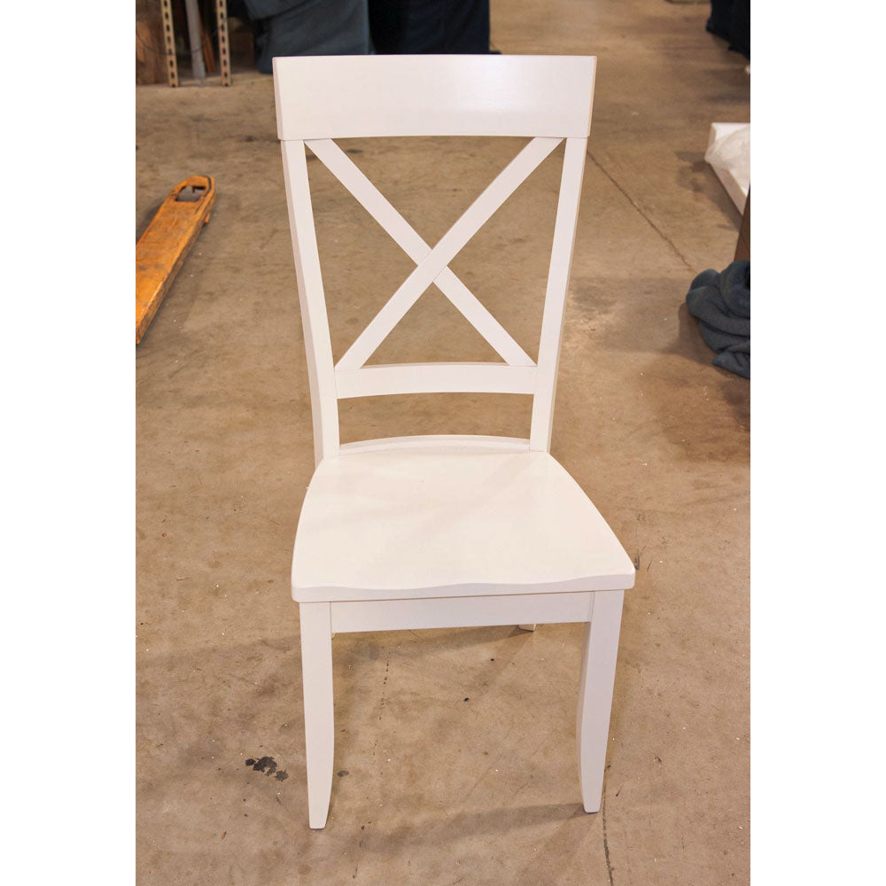 X-Back White Farmhouse Dining Chair